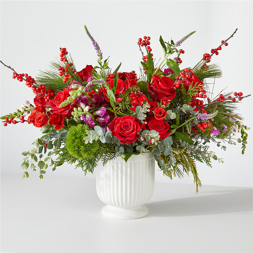Big Red Bow Bouquet – LESLIE'S FLOWERS & PARTY SUPPLIES, Howell NJ