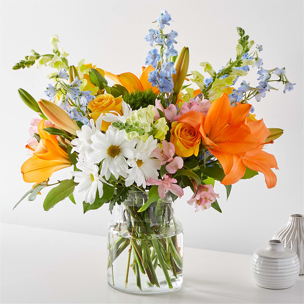 Sun Salutation Bouquet – LESLIE'S FLOWERS & PARTY SUPPLIES, Howell NJ