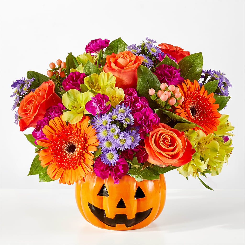 Tricks & Treats Pumpkin – LESLIE'S FLOWERS & PARTY SUPPLIES, Howell NJ