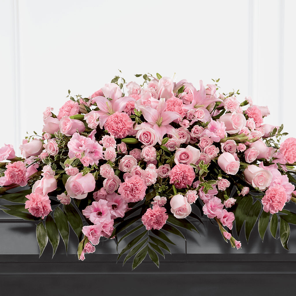 Garden of Comfort Casket Spray (Standard) – LESLIE'S FLOWERS & PARTY SUPPLIES, Howell NJ