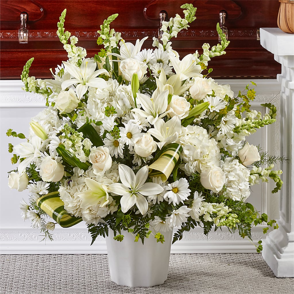 Thoughts of Tranquility Floor Basket – LESLIE'S FLOWERS & PARTY SUPPLIES, Howell NJ