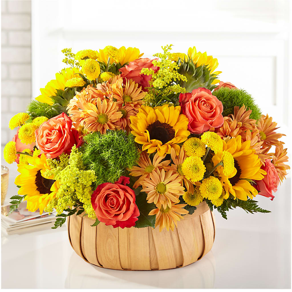 Harvest Sunflower Basket – LESLIE'S FLOWERS & PARTY SUPPLIES, Howell NJ