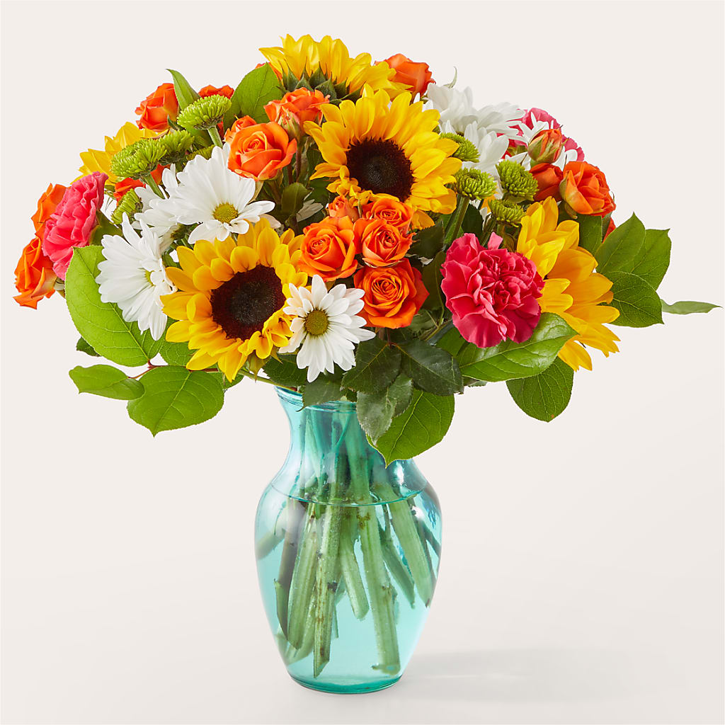 Sun-drenched Blooms Bouquet – LESLIE'S FLOWERS & PARTY SUPPLIES, Howell NJ