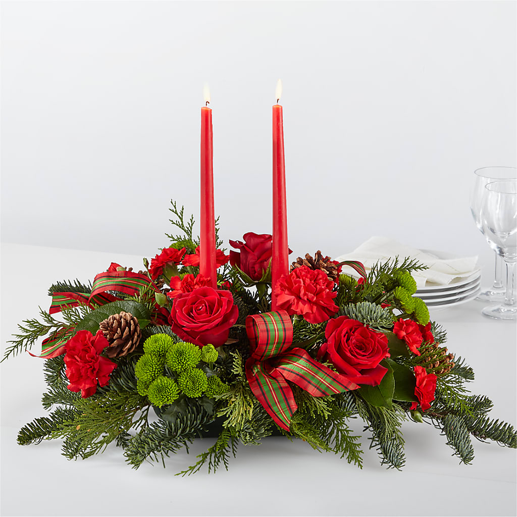 By the Candlelight Centerpiece – LESLIE'S FLOWERS & PARTY SUPPLIES, Howell NJ