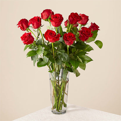 Long Stem Red Rose Bouquet – LESLIE'S FLOWERS & PARTY SUPPLIES, Howell NJ