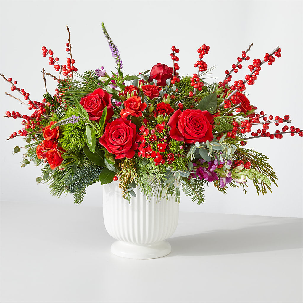 Big Red Bow Bouquet – LESLIE'S FLOWERS & PARTY SUPPLIES, Howell NJ