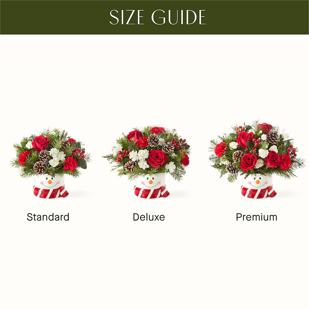 Jolly Snowman Bouquet – LESLIE'S FLOWERS & PARTY SUPPLIES, Howell NJ