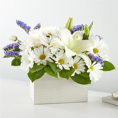 Beyond Blue Box Bouquet – LESLIE'S FLOWERS & PARTY SUPPLIES, Howell NJ