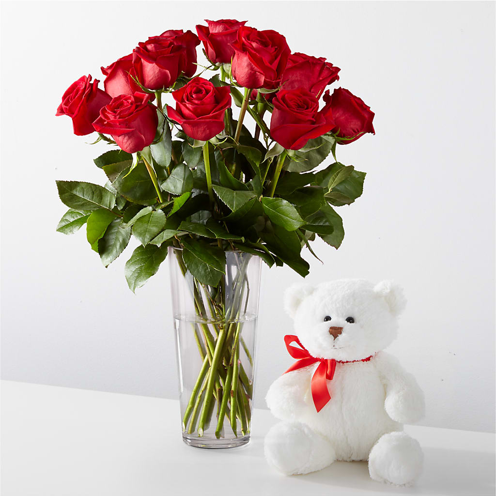 Romantic Long Stem Red Rose Bouquet Bundles – LESLIE'S FLOWERS & PARTY SUPPLIES, Howell NJ