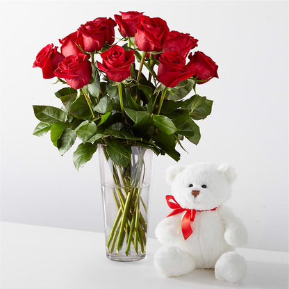 Romantic Long Stem Red Rose Bouquet Bundles – LESLIE'S FLOWERS & PARTY SUPPLIES, Howell NJ