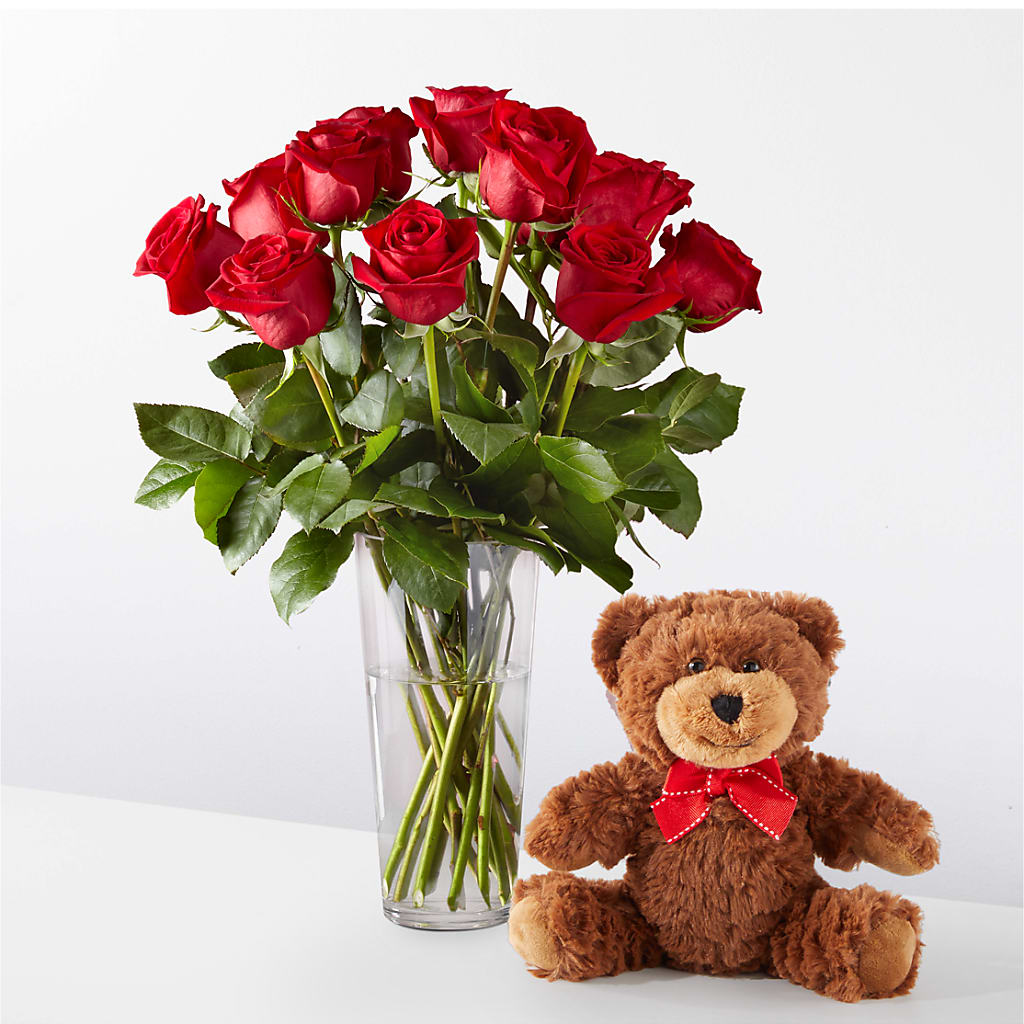 Romantic Long Stem Red Rose Bouquet Bundles – LESLIE'S FLOWERS & PARTY SUPPLIES, Howell NJ