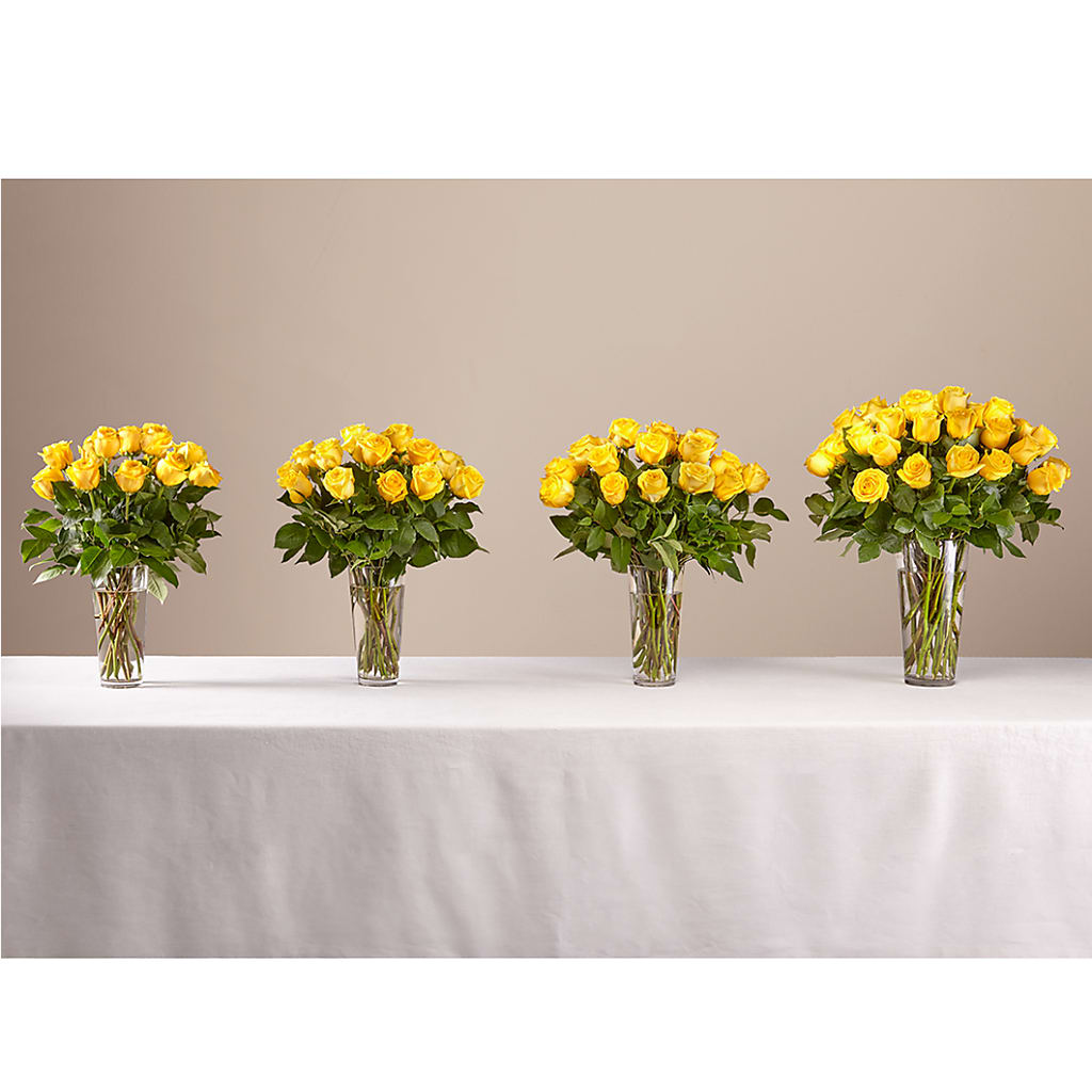 Long Stem Yellow Rose Bouquet – LESLIE'S FLOWERS & PARTY SUPPLIES, Howell NJ