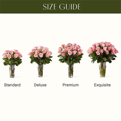 Long Stem Pink Rose Bouquet – LESLIE'S FLOWERS & PARTY SUPPLIES, Howell NJ