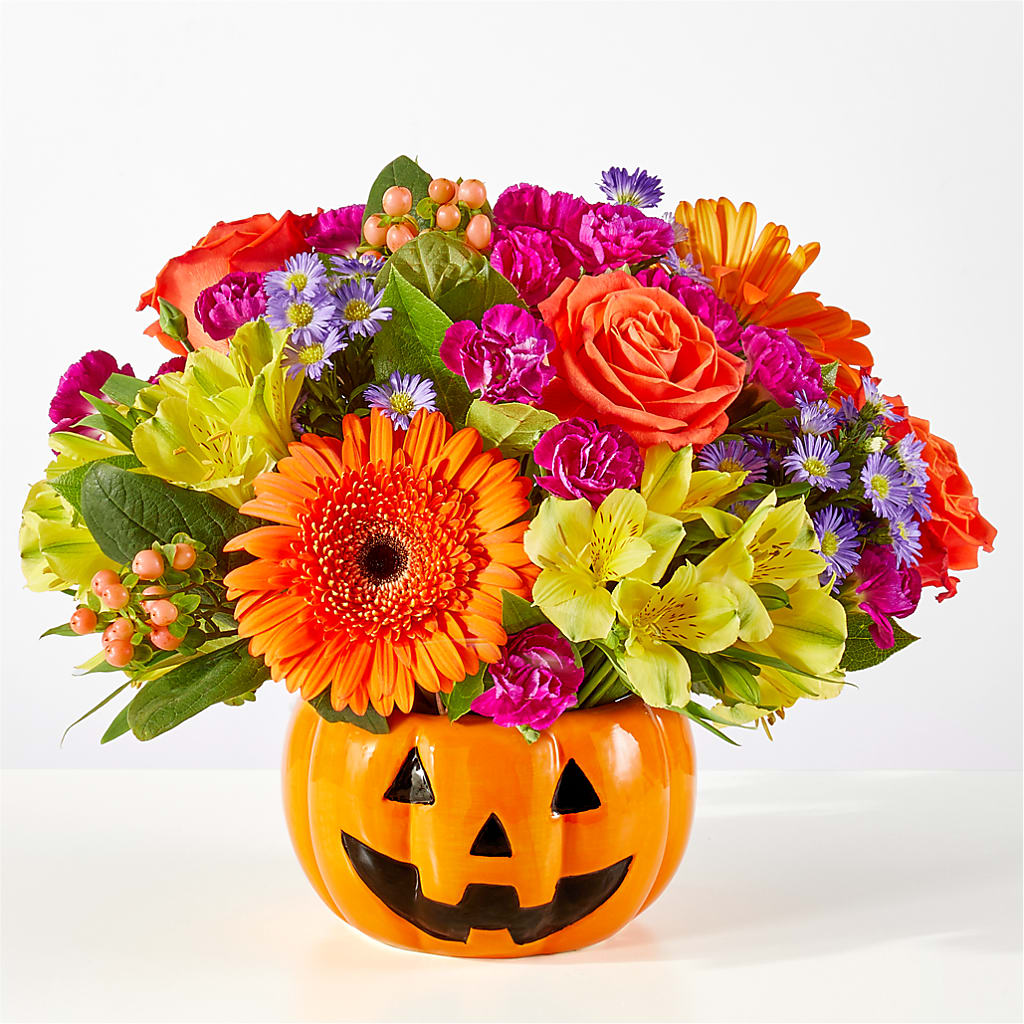 Tricks & Treats Pumpkin – LESLIE'S FLOWERS & PARTY SUPPLIES, Howell NJ