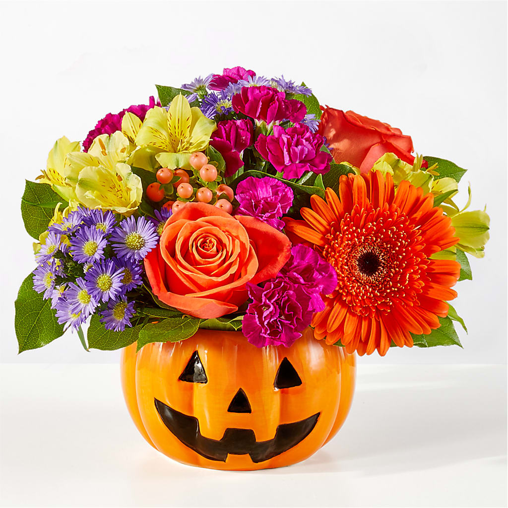 Tricks & Treats Pumpkin – LESLIE'S FLOWERS & PARTY SUPPLIES, Howell NJ