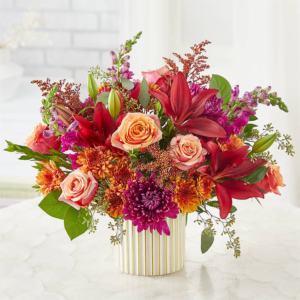 Burgundy Landscape Bouquet – LESLIE'S FLOWERS & PARTY SUPPLIES, Howell NJ