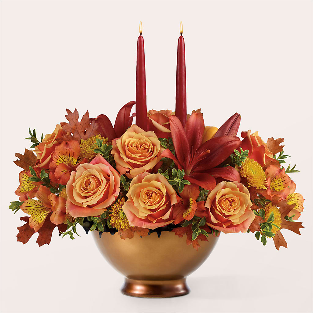 Harvest Table Centerpiece – LESLIE'S FLOWERS & PARTY SUPPLIES, Howell NJ