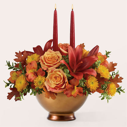 Harvest Table Centerpiece – LESLIE'S FLOWERS & PARTY SUPPLIES, Howell NJ
