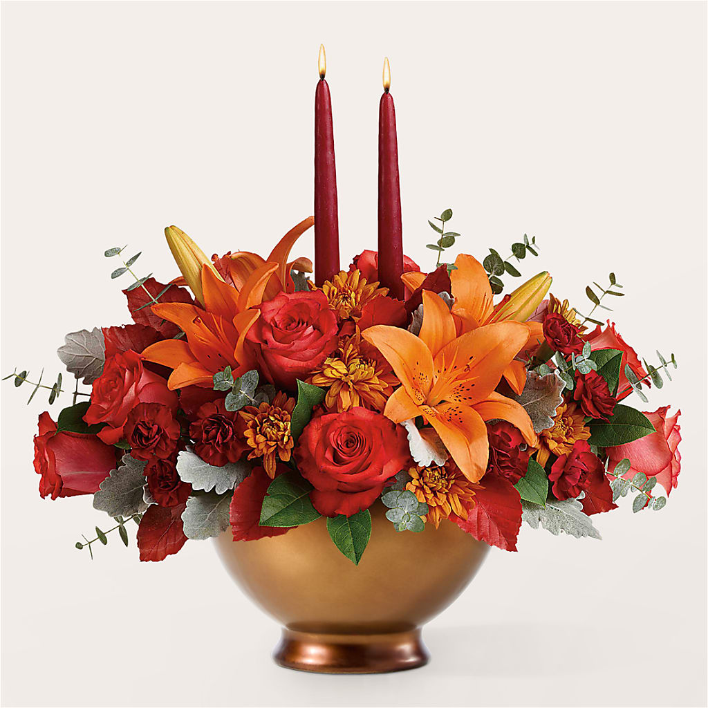 Fruits of Fall Centerpiece – LESLIE'S FLOWERS & PARTY SUPPLIES, Howell NJ