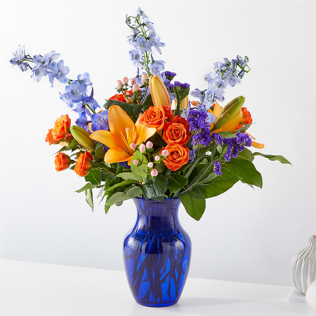 Radiant Citrus Bouquet – LESLIE'S FLOWERS & PARTY SUPPLIES, Howell NJ