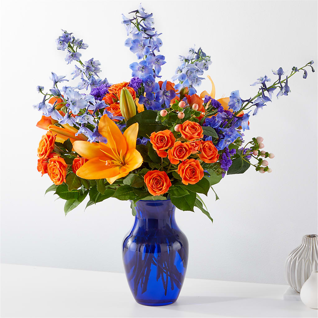 Radiant Citrus Bouquet – LESLIE'S FLOWERS & PARTY SUPPLIES, Howell NJ