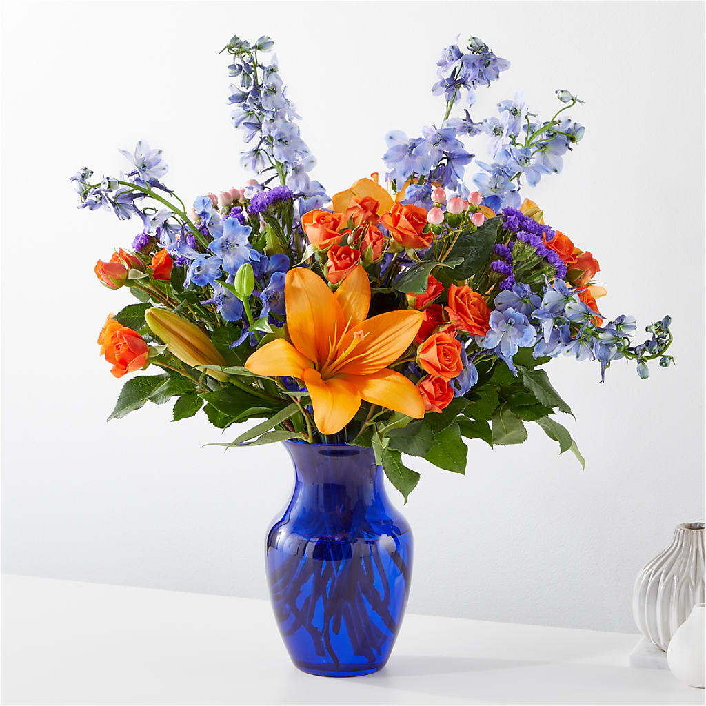 Radiant Citrus Bouquet – LESLIE'S FLOWERS & PARTY SUPPLIES, Howell NJ