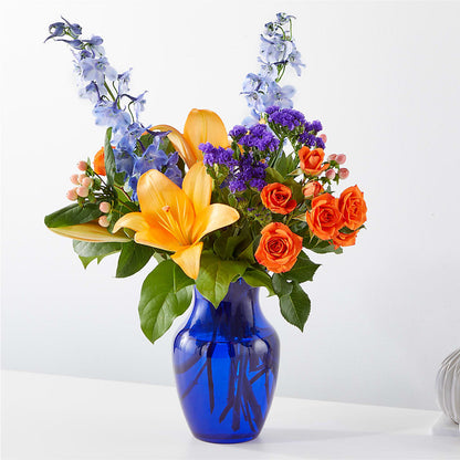 Radiant Citrus Bouquet – LESLIE'S FLOWERS & PARTY SUPPLIES, Howell NJ