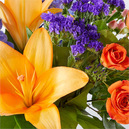 Radiant Citrus Bouquet – LESLIE'S FLOWERS & PARTY SUPPLIES, Howell NJ
