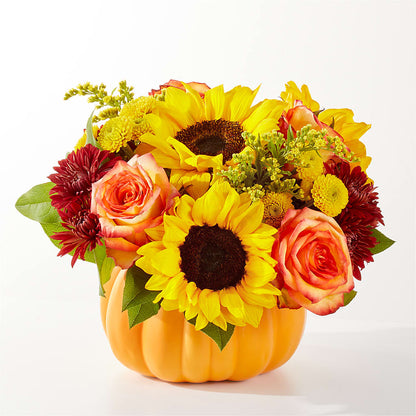 Golden Gourd Pumpkin Bouquet – LESLIE'S FLOWERS & PARTY SUPPLIES, Howell NJ