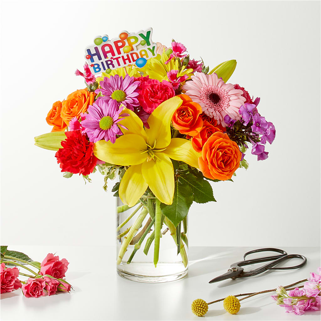 Cue the Confetti - A Florist Original – LESLIE'S FLOWERS & PARTY SUPPLIES, Howell NJ