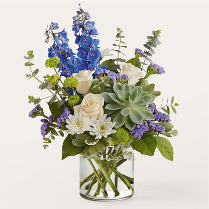 Cerulean Waves Bouquet – LESLIE'S FLOWERS & PARTY SUPPLIES, Howell NJ