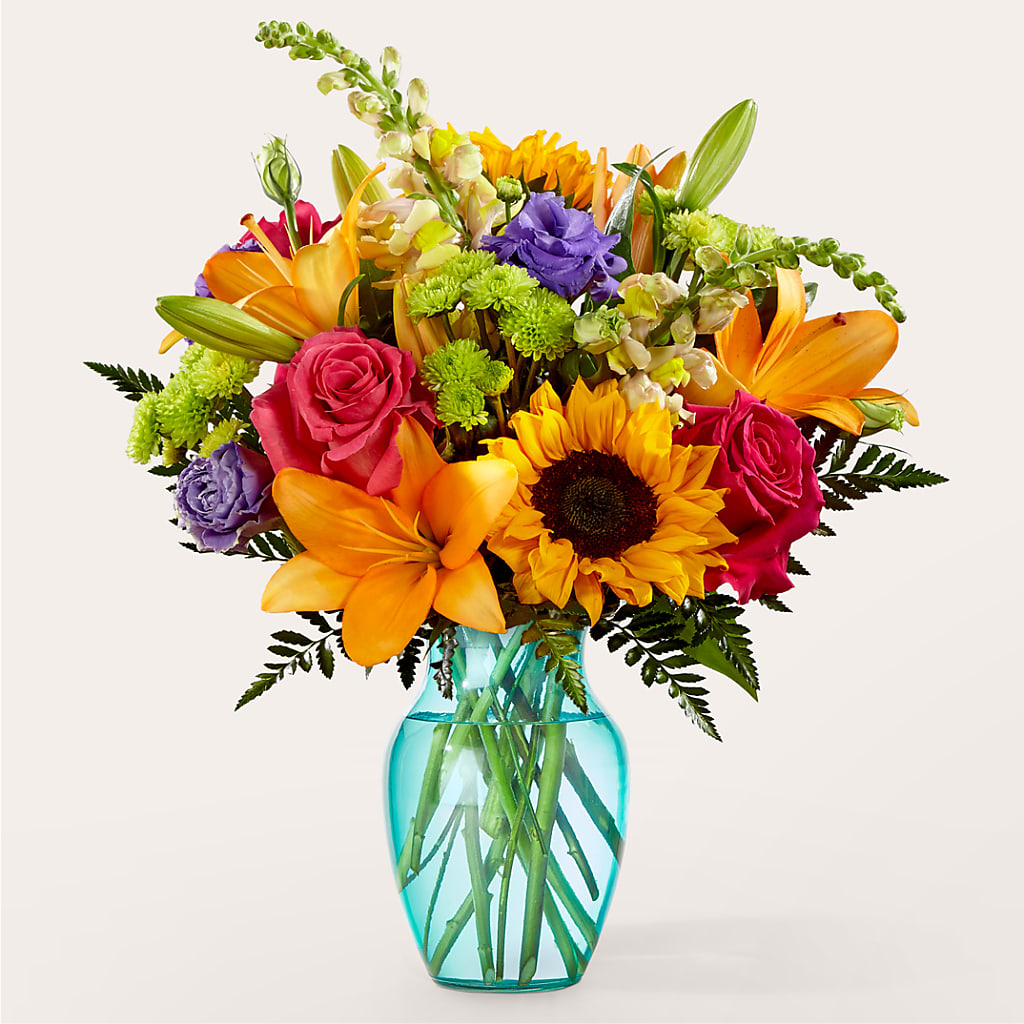 Double Rainbow Bouquet – LESLIE'S FLOWERS & PARTY SUPPLIES, Howell NJ