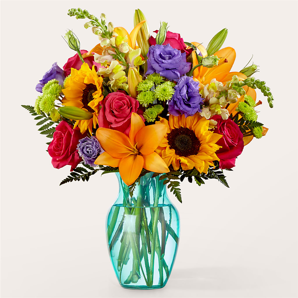 Double Rainbow Bouquet – LESLIE'S FLOWERS & PARTY SUPPLIES, Howell NJ