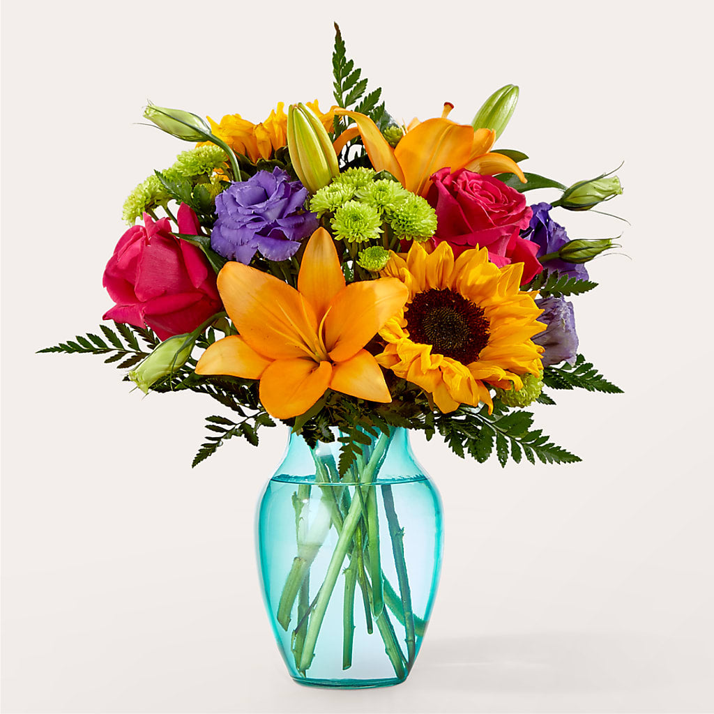 Double Rainbow Bouquet – LESLIE'S FLOWERS & PARTY SUPPLIES, Howell NJ