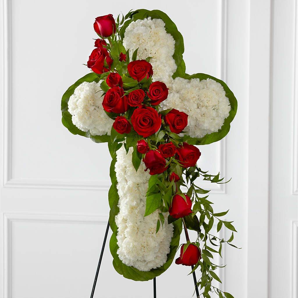 Floral Cross Easel – LESLIE'S FLOWERS & PARTY SUPPLIES, Howell NJ