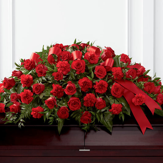 Tribute of Life Casket Spray – LESLIE'S FLOWERS & PARTY SUPPLIES, Howell NJ