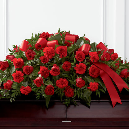 Tribute of Life Casket Spray – LESLIE'S FLOWERS & PARTY SUPPLIES, Howell NJ