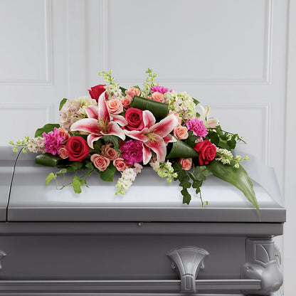 Splendid Grace Casket Spray – LESLIE'S FLOWERS & PARTY SUPPLIES, Howell NJ