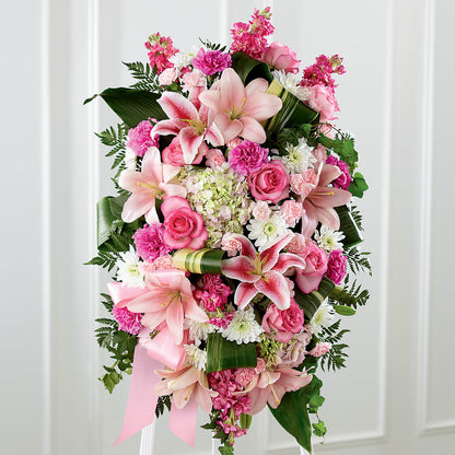 Comforting Standing Spray – LESLIE'S FLOWERS & PARTY SUPPLIES, Howell NJ