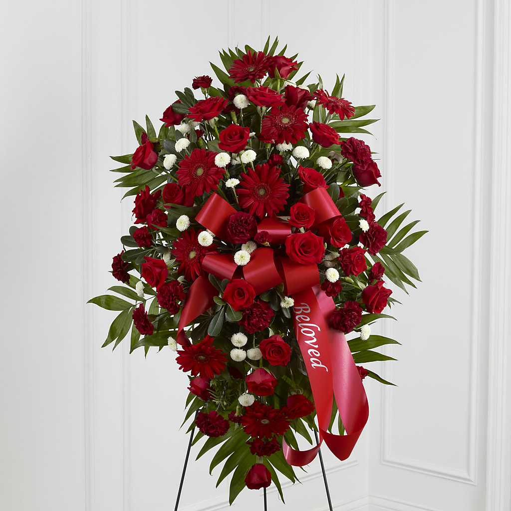 Treasured Memories Standing Spray – LESLIE'S FLOWERS & PARTY SUPPLIES, Howell NJ