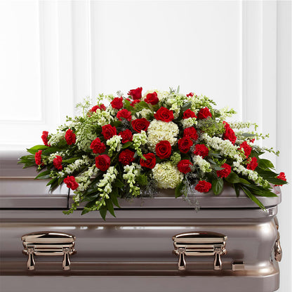 Sincerity Casket Spray – LESLIE'S FLOWERS & PARTY SUPPLIES, Howell NJ