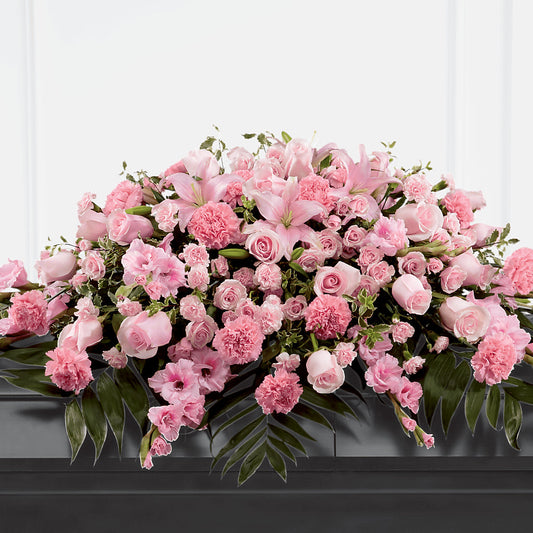 Garden of Comfort Casket Spray (Standard) – LESLIE'S FLOWERS & PARTY SUPPLIES, Howell NJ