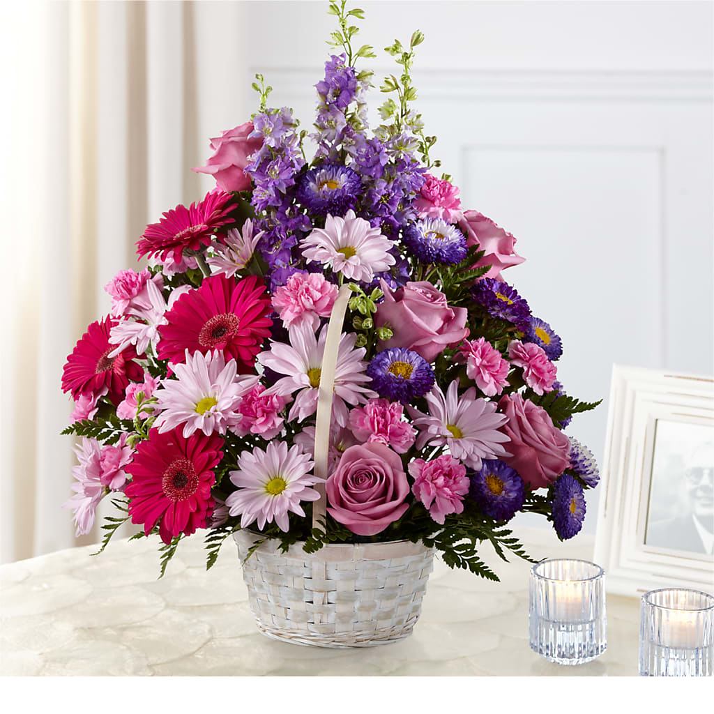 Pastel Peace Basket – LESLIE'S FLOWERS & PARTY SUPPLIES, Howell NJ
