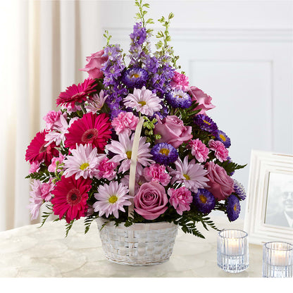 Pastel Peace Basket – LESLIE'S FLOWERS & PARTY SUPPLIES, Howell NJ