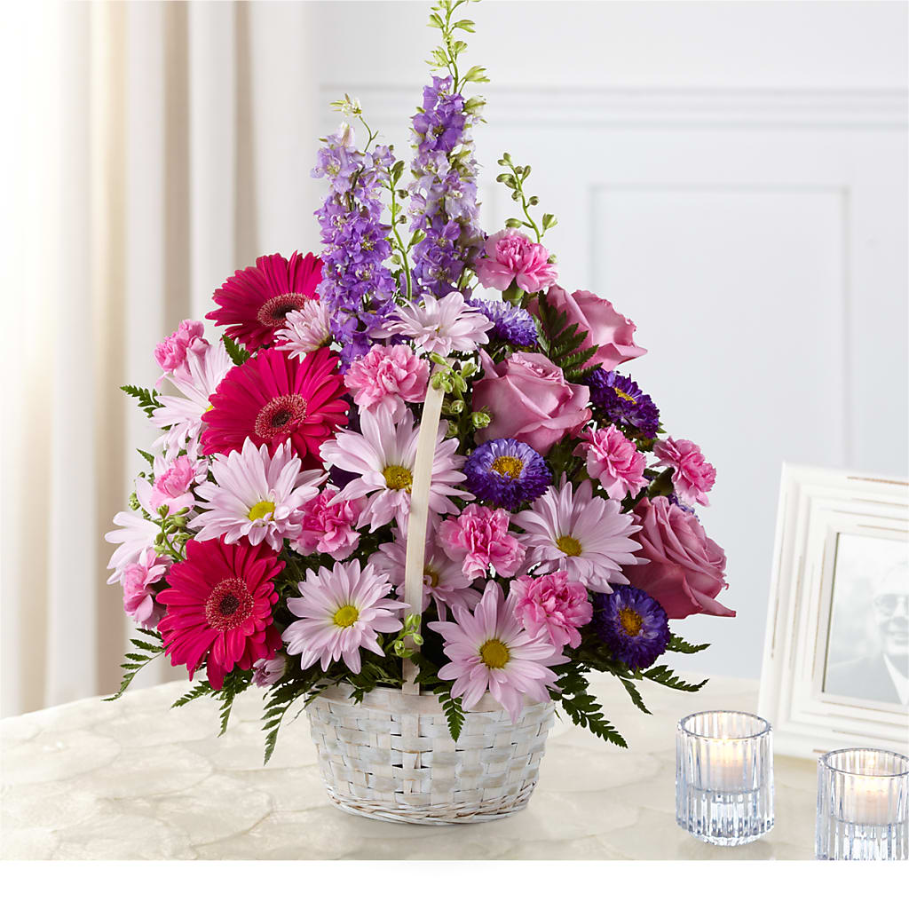 Pastel Peace Basket – LESLIE'S FLOWERS & PARTY SUPPLIES, Howell NJ