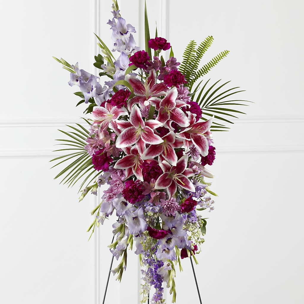Tender Touch Standing Spray – LESLIE'S FLOWERS & PARTY SUPPLIES, Howell NJ