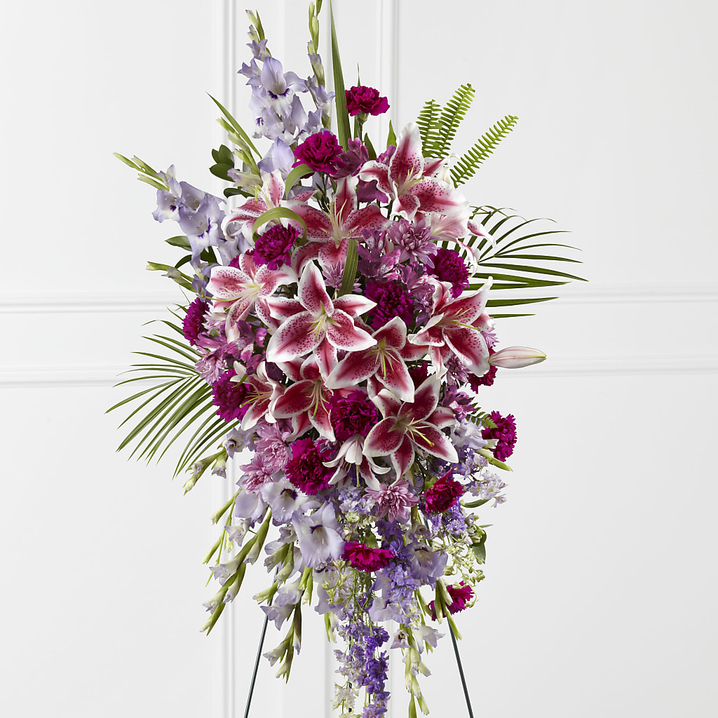 Tender Touch Standing Spray – LESLIE'S FLOWERS & PARTY SUPPLIES, Howell NJ