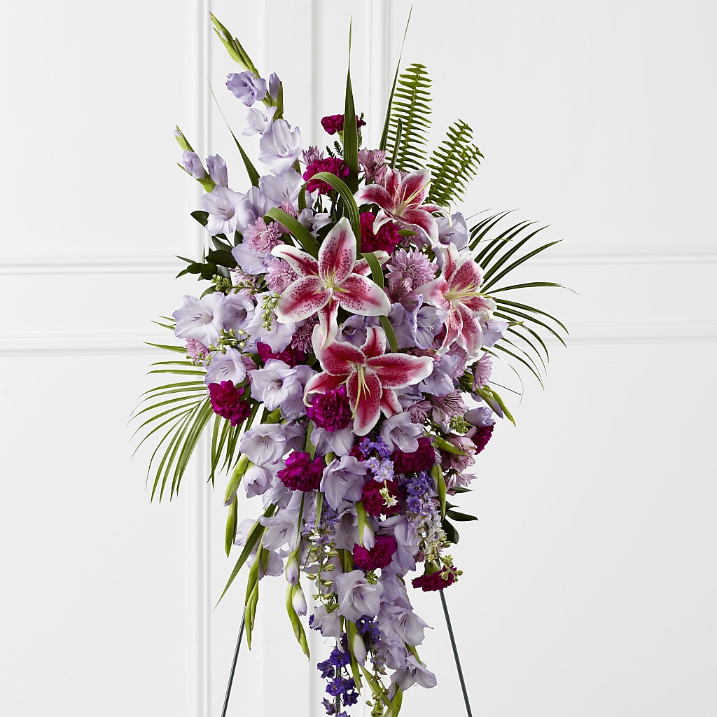 Tender Touch Standing Spray – LESLIE'S FLOWERS & PARTY SUPPLIES, Howell NJ