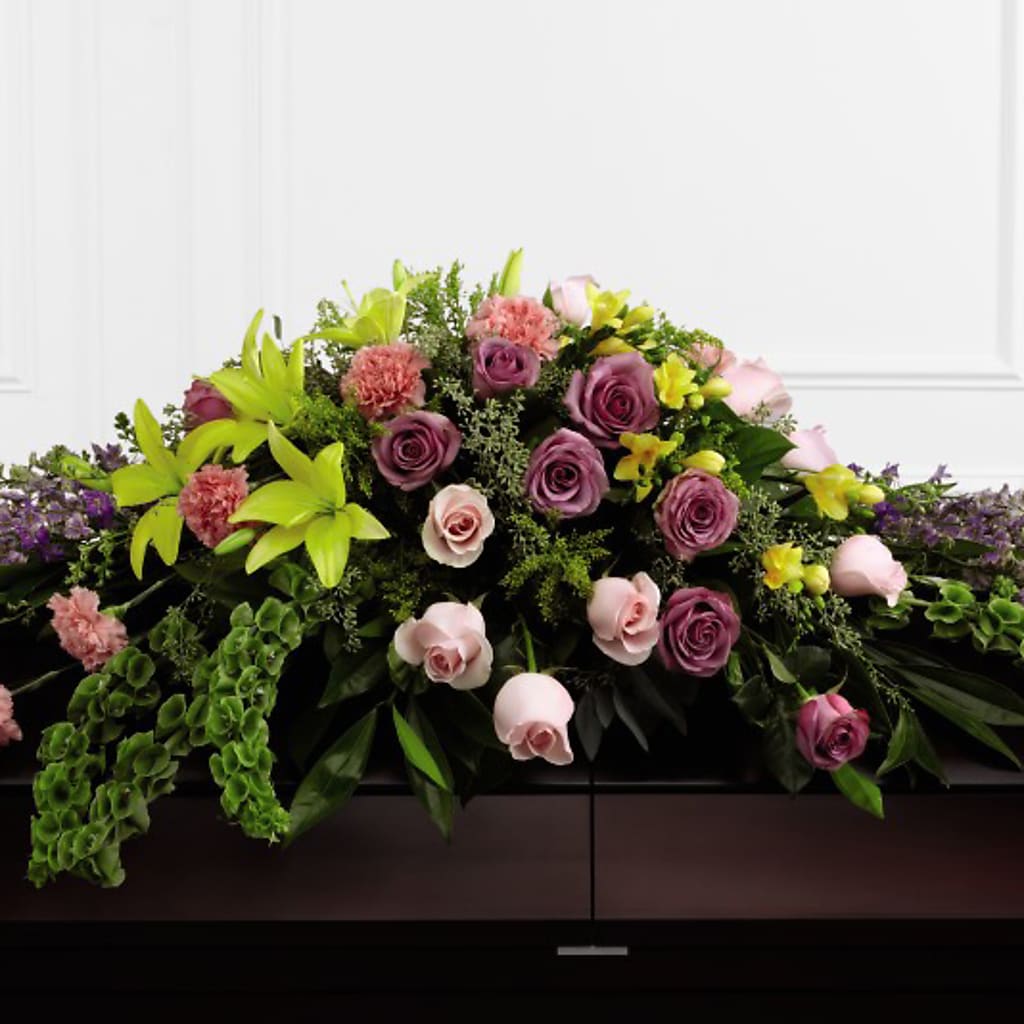 Forever Beloved Casket Spray – LESLIE'S FLOWERS & PARTY SUPPLIES, Howell NJ