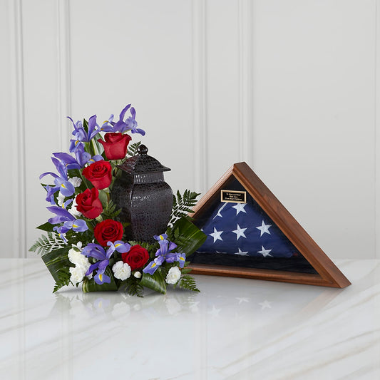 Patriotic Tribute Arrangement – LESLIE'S FLOWERS & PARTY SUPPLIES, Howell NJ